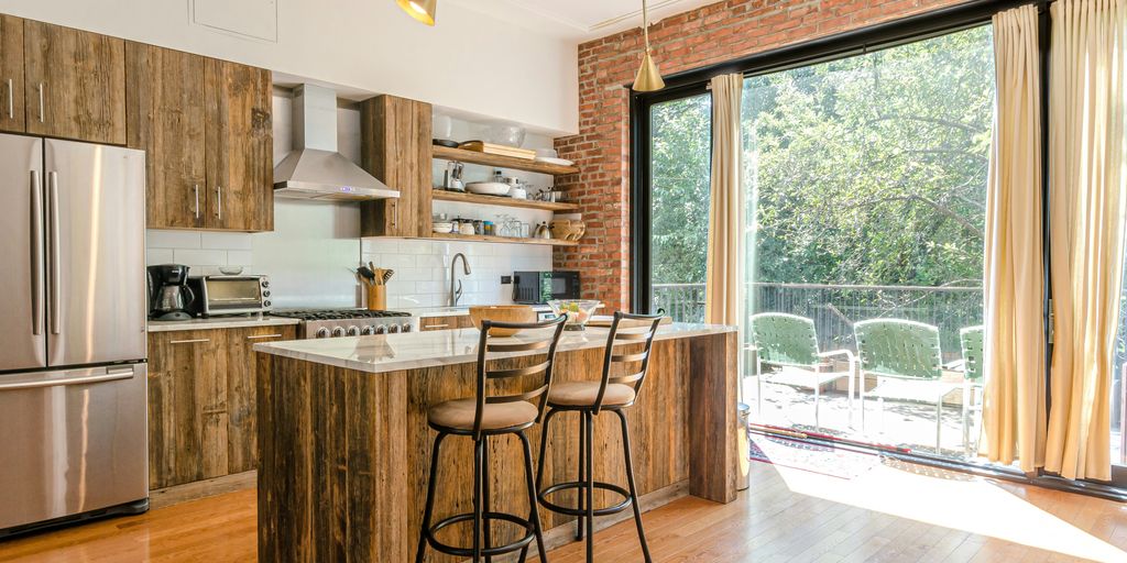 brown wooden table and chairs
